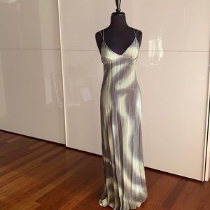 Hand Dyed Silk Maxi Dress.